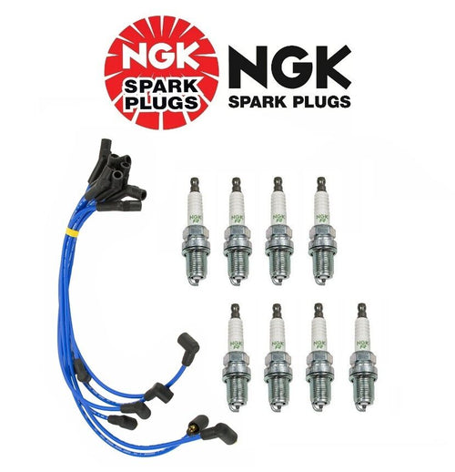 For Land Rover Discovery Set of 8 Spark Plugs & Ignition Wire Set NGK V Power