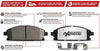 Front Z36-1680 Carbon-Fiber Ceramic Brake Pads Truck and Tow Z36