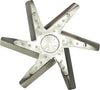 19217 17" High Performance Polished Chrome/Stainless Flex Fan Standard Rotation