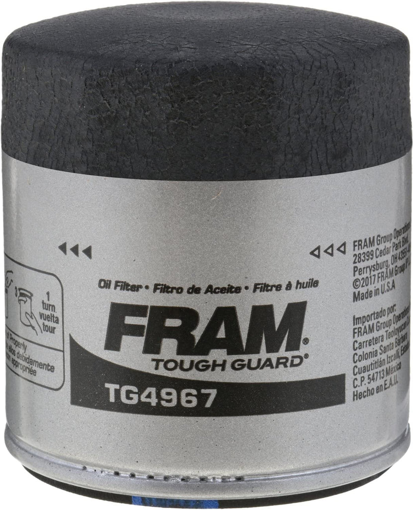 Tough Guard Replacement Oil Filter TG4967, Designed for Interval Full-Flow Changes Lasting up to 15K Miles