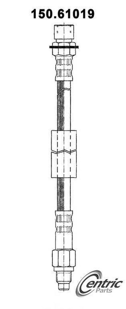 Centric Brake Hydraulic Hose for Fairmont, Zephyr 150.61019
