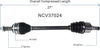 NCV37024 CV Axle Shaft Assembly for Select 2012-17 Hyundai Veloster - Front Left (Driver Side)