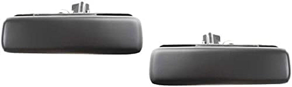 Front Exterior Door Handle Compatible with 1992-2005 Chevrolet Astro and 1985-2005 GMC Safari Black, Set of 2, Driver and Passenger Side
