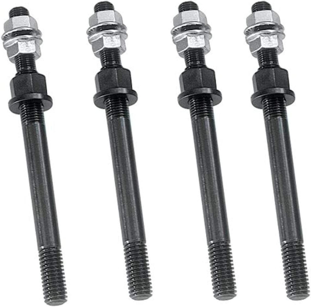 81151 170,000 PSI Tinsile Strength 8740 Chrome Moly 1/2" Premium Windage Tray Stud Kit for Small Block Chevy, Black