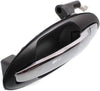 for Kia Optima Exterior Door Handle Rear, Driver Side Black Bezel with Chrome Lever (2001-2006) | Trim:All Submodels | KI1520111 | 836503C021