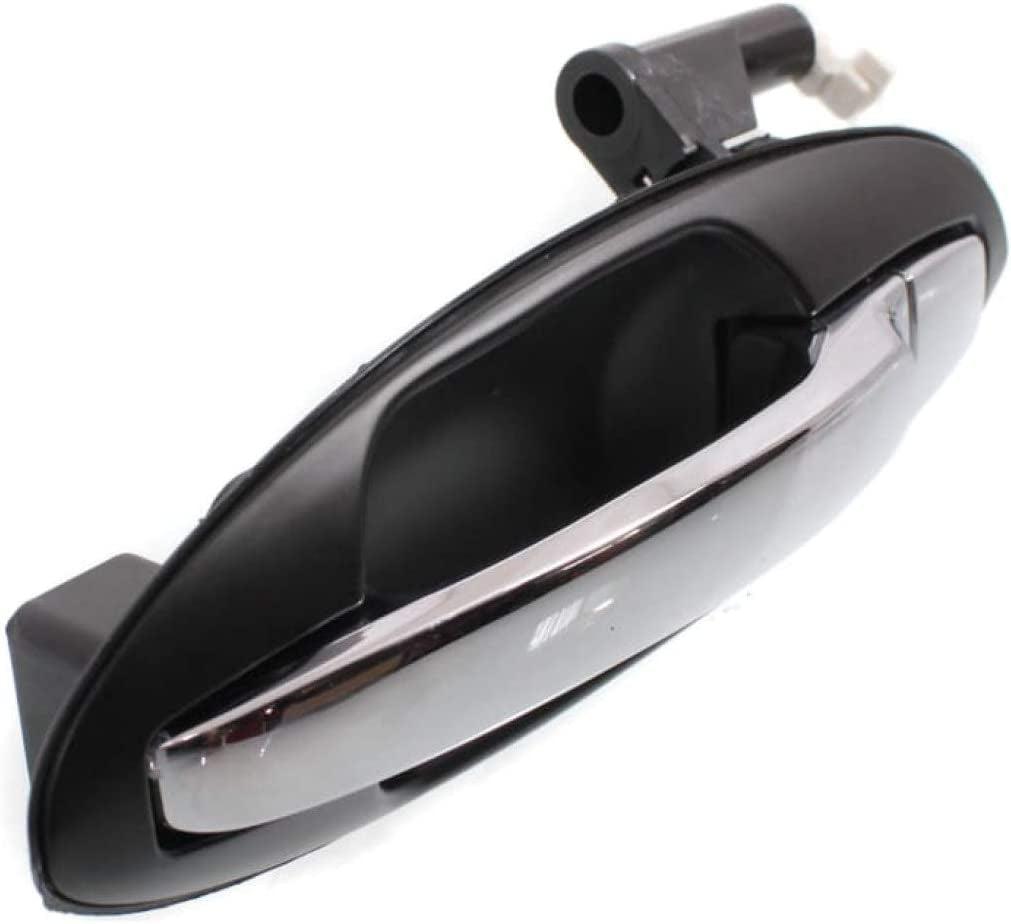 for Kia Optima Exterior Door Handle Rear, Driver Side Black Bezel with Chrome Lever (2001-2006) | Trim:All Submodels | KI1520111 | 836503C021
