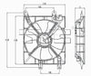 TYC A/C Condenser Fan Assembly for Forenza, Reno 611050