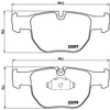 Brembo Front Disc Brake Pad Set for 03-05 Land Rover Range Rover (P44012)