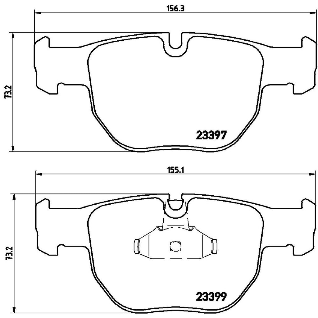 Brembo Front Disc Brake Pad Set for 03-05 Land Rover Range Rover (P44012)