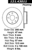 Centric Rear Disc Brake Rotor for Sunfire, Impulse, Stylus (121.43011)