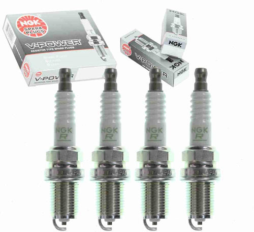 4 Pc NGK V-Power Spark Plugs Compatible with Kia Sportage 2.0L L4 1995-2002