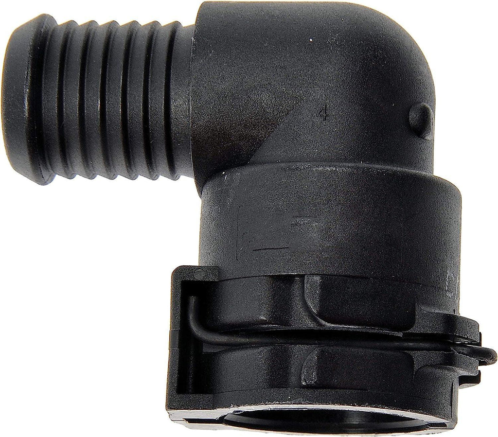 Dorman 800-318 8 Mm ID Heater Hose Connector, Elbow 90 to 8 Mm ID Barbed, 2 Pack, Black