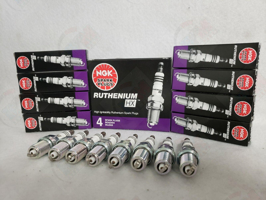 NGK RUTHENIUM HX Spark Plugs LTR6AHX 91276 Set of 8 for Ford Mustang GT 5.0L