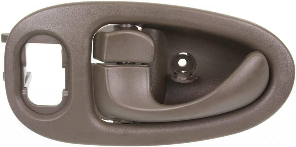 for Saturn Vue Interior Door Handle Front, Driver Side Beige (2002-2005) | with Door Lock Button| Trim: Base/Red Line