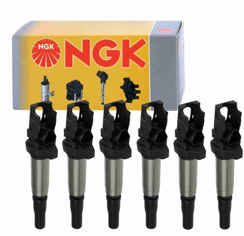 6 Pc NGK Ignition Coils Compatible with BMW 528I 3.0L L6 2008-2011