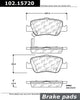 Centric Rear Disc Brake Pad for 09-14 Corolla (102.15720)