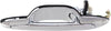 Rear Exterior Door Handle Compatible with 2000-2006 Mazda MPV, Set of 2, Driver and Passenger Side