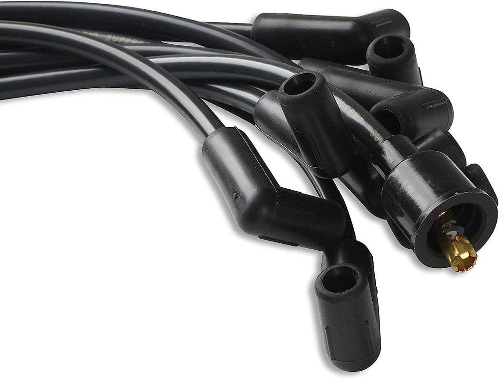 4041K Spark Plug Wire Set- 8Mm - Black Wire with Black 90 Degree Boots