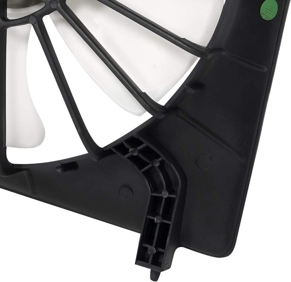 OEM-RF-0175 Factory Style Radiator Cooling Fan Assembly Cooling Efficiency Improved Direct Replacement [Compatible with 2003-2007 Accord Fits Left Position V6 Models],Black