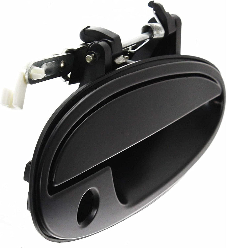 Front Exterior Door Handle Set of 2 Compatible with 1995-1999 Buick Riviera, Fits 1997-1999 Oldsmobile Aurora Smooth Black Driver and Passenger Side