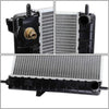 OEM-RA-2608 Aluminum Radiator Compatible with 05-10 Cobalt 2.2 2.4 AT,26-11/16" W X 14-1/2" H X 5/8" D,1-5/16" Inlet /1-5/16" Outlet