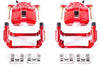 Front S2668 Pair of High-Temp Red Powder Coated Calipers