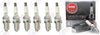 NGK "V-POWER" Spark Plugs (Set of 6) for 1998-2000 BMW 323I 2.5L L6