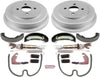 KOE15382DK Autospecialty Rear Replacement Brake Kit-Oe Brake Drums & Ceramic Brake Pads