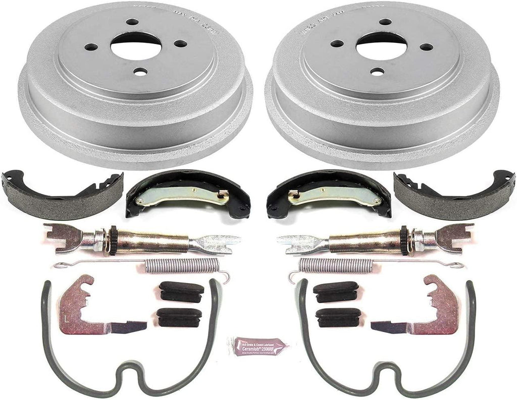 KOE15382DK Autospecialty Rear Replacement Brake Kit-Oe Brake Drums & Ceramic Brake Pads