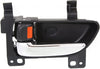 for Scion FR-S Interior Door Handle Front, Driver Side Black Bezel with Chrome Lever (2013-2016) | with Door Lock Button| Trim: Base