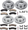 KOE2025 Autospecialty Front and Rear Replacement Brake Kit-Oe Brake Rotors & Ceramic Brake Pads