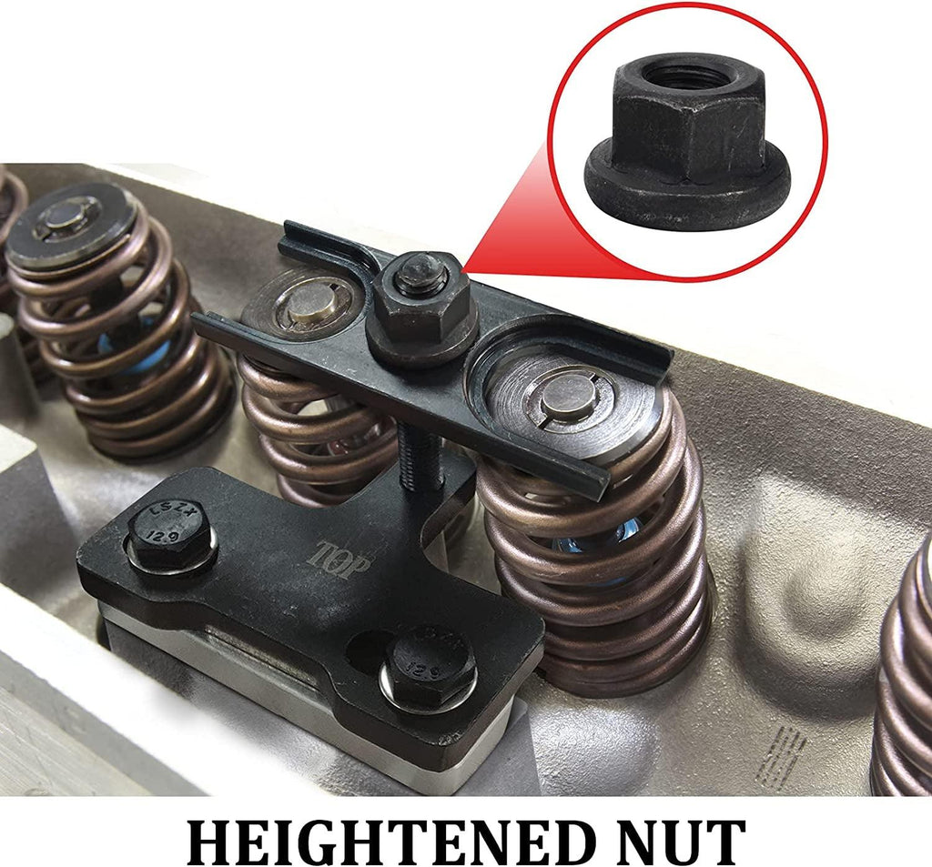 Upgrade 67605 Valve Spring Compressor Tool Higher Nut Compatible with 4.8 5.3 5.7 6.0 6.2 LS1 LS2 LS3 LS6 Chevy LSX Camaro, Corvette, Trans Am, GTO, G8, CTS V, GM Trucks, W/T Mark& Storage Box