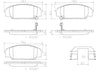 Brembo Front Disc Brake Pad Set for Civic, S2000, RSX (P28032N)
