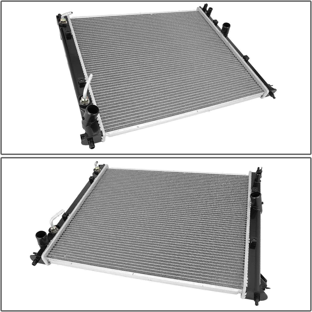 OEM-RA-13111 1-Row Aluminum Core Radiator Compatible with 08-11 Cadillac STS,23-5/8" W X 20-7/16" H X 5/8" D,1-3/8" Inlet / 1-3/8" Outlet