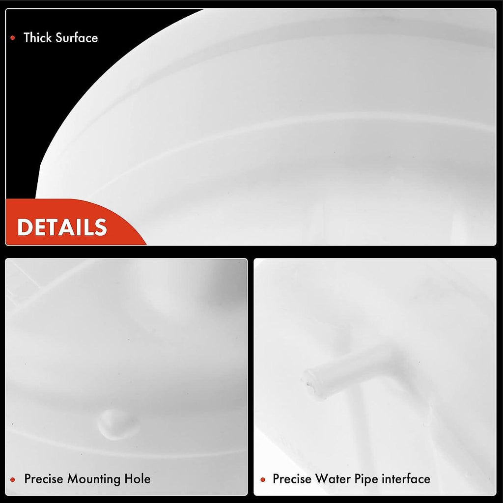 A-Premium Engine Coolant Overflow Recovery Reservoir Tank [W/Cap] Compatible with Mack CV 2004-2007, GU7 2008, GU8 2008, 10.8L 11.9L 12.8L, Replace # 25133601