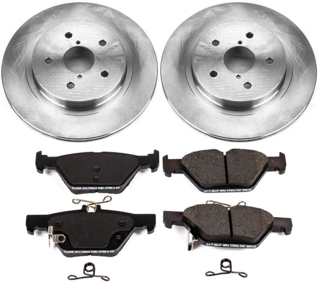 KOE7039 Autospecialty Rear Replacement Brake Kit-Oe Brake Rotors & Ceramic Brake Pads