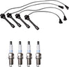 Denso Wire Set 5Mm & 4 Platinum TT Spark Plugs 0.040 Kit for Toyota 2.4 2.7 L4