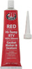 J-B Weld 31314 High Temperature RTV Silicone Gasket Maker and Sealant - Red - 3 Oz.