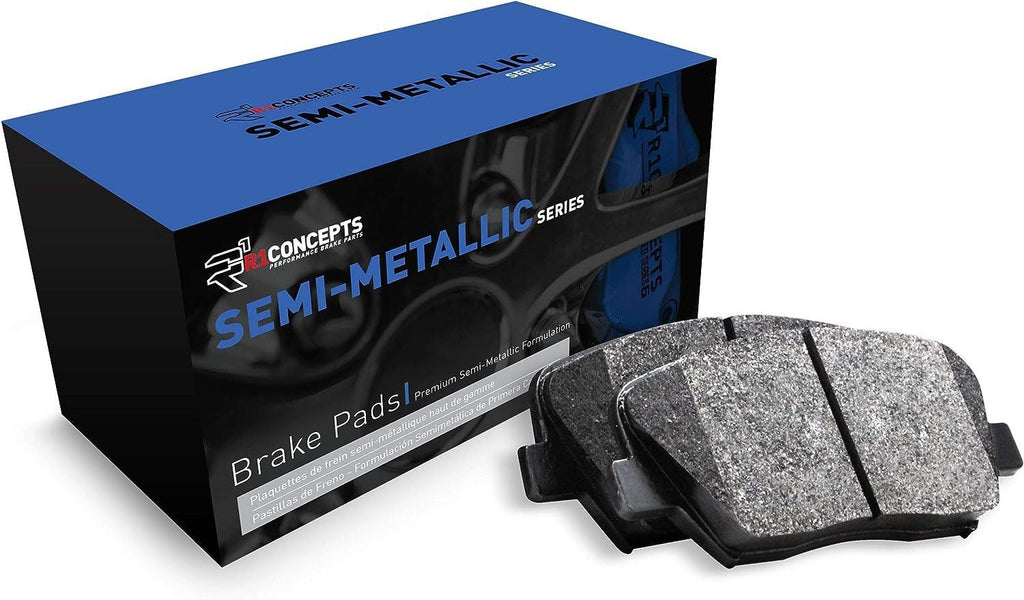 R1 Concepts Semi Met Brake Pads and Hardware Kit 2311-1210-01 Front