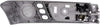Interior Front Door Handle Compatible with Lexus ES300 2002-2003 / ES330 2004-2006 LH Chrome Lever+Gray Housing with Memory Adjust System