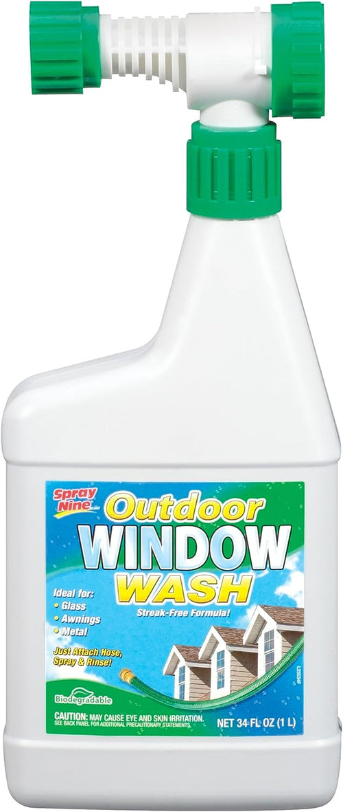 Spray Nine 23534 Outdoor Window Wash, 34 Oz