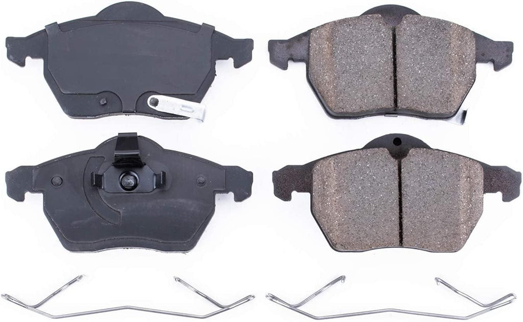17-819, Z17 Front Ceramic Brake Pads with Hardware