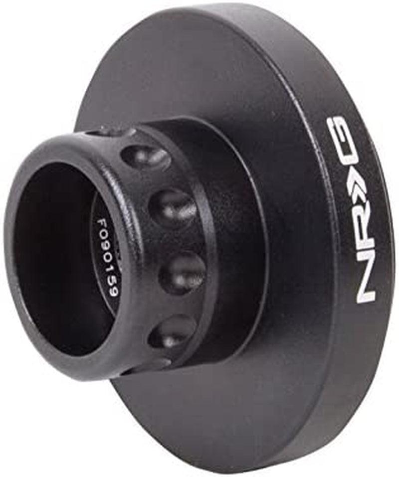 NRG-SRK-RZRLH Steering Wheel Quick Release Short Spine Hub Adapter, 6X70Mm Bolt Pattern, Retain Horn & Turn Signals, Black Body