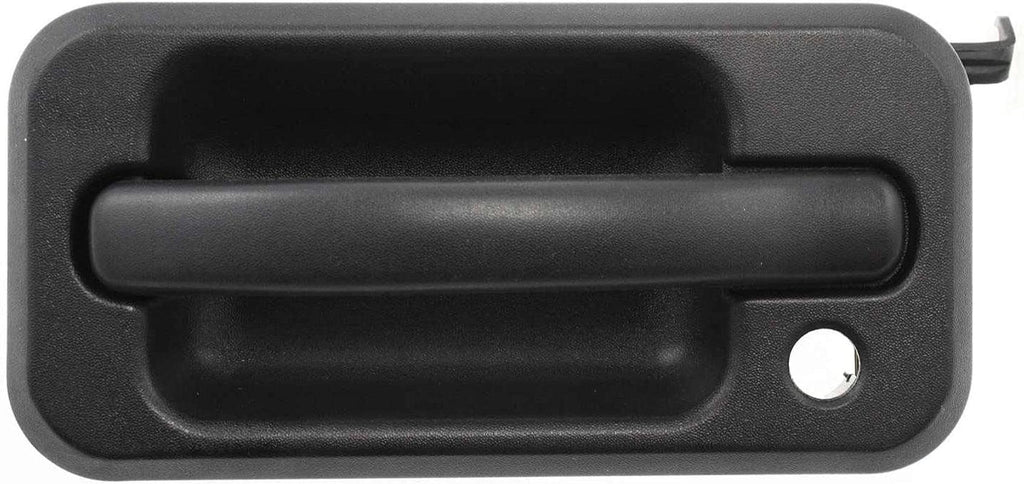 Front Exterior Door Handle Set of 2 Compatible with 2003-2009 Hummer H2 Textured Black Driver and Passenger Side