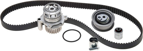 Professional TCKWP334M Timing Belt Kit with Water Pump, Tensioner, and 2 Idler Pulleys