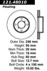 Centric Front Disc Brake Rotor for Aerio, Esteem (121.48010)