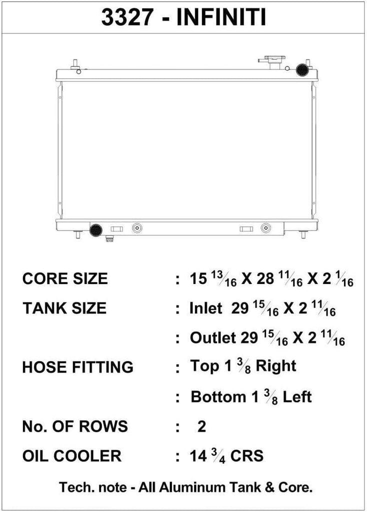 3327 High Performance Radiator