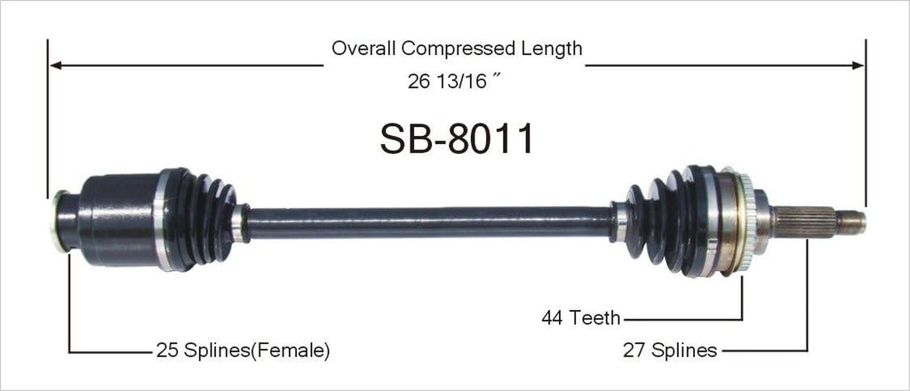 SB-8011 CV Axle Shaft