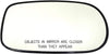 Dorman 56602 Passenger Side Door Mirror Glass for Select Hyundai Models