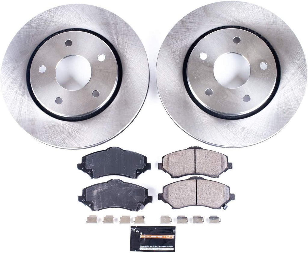Front KOE3118 Stock Replacement Brake Pad and 302Mm Rotor Kit Autospecialty for Single Piston Caliper Models